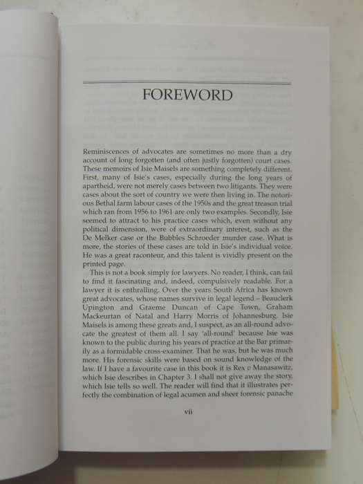 A Life At Law - The Memoirs Of IA Maisels, QC - Isie Maisels