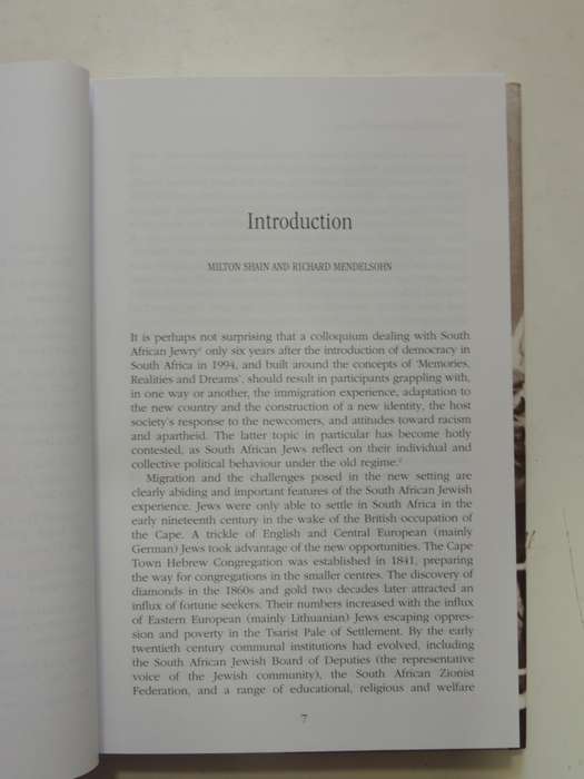 Memories, Realities & Dreams, Aspects Of The South African Jewish Experience - ed Milton Shain, R M