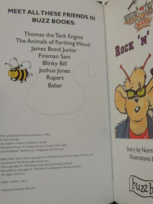 Biker Mice From Mars - Rock `N` Ride - Norman Redfern