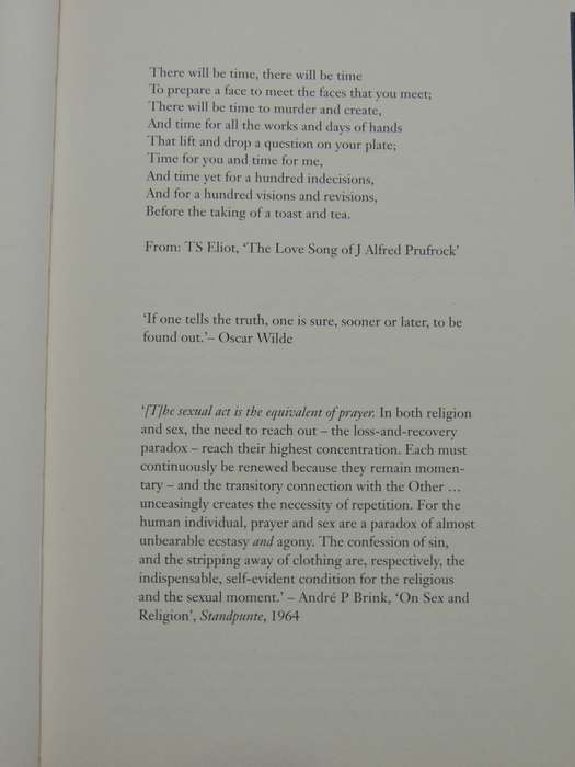 The Love Song Of Andre Brink  - A Biography  - Leon De Kock