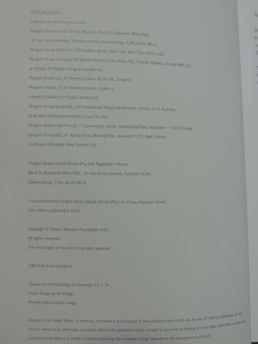 A Prisoner In The Garden - Opening Nelson Mandela`s Prison Archive  (1st Paperback Edition 2013)