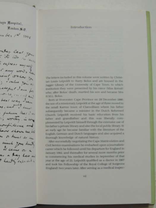 Dear Dr Bolus,Letters From Clanwilliam, London,NY &The Continent Written..Medica...-C Louis Leipoldt