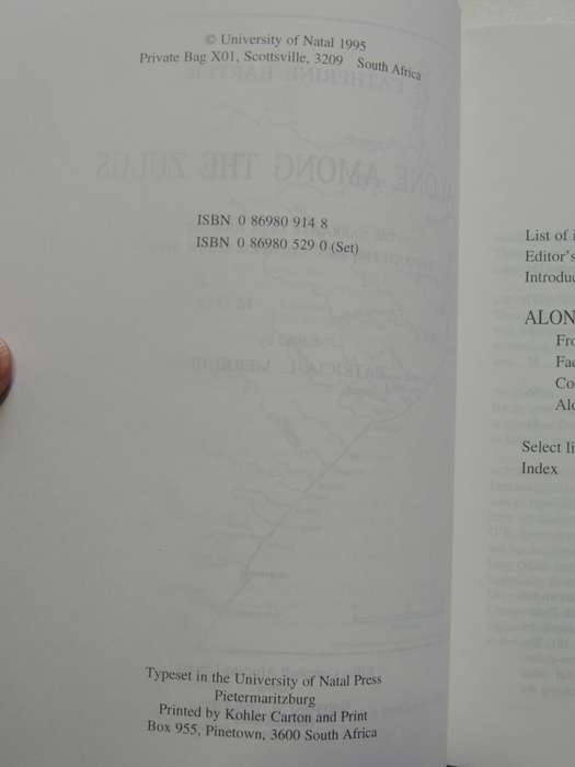 Alone Among The Zulus - Catherine Barter