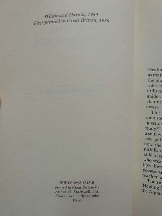 Healing For The Aquarian Age - Edmund Harold