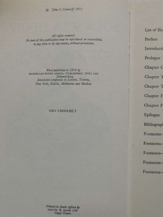 The Boer War Diary Of Sol T.Plaatje - An African At Mafeking- ed John L. Comaroff