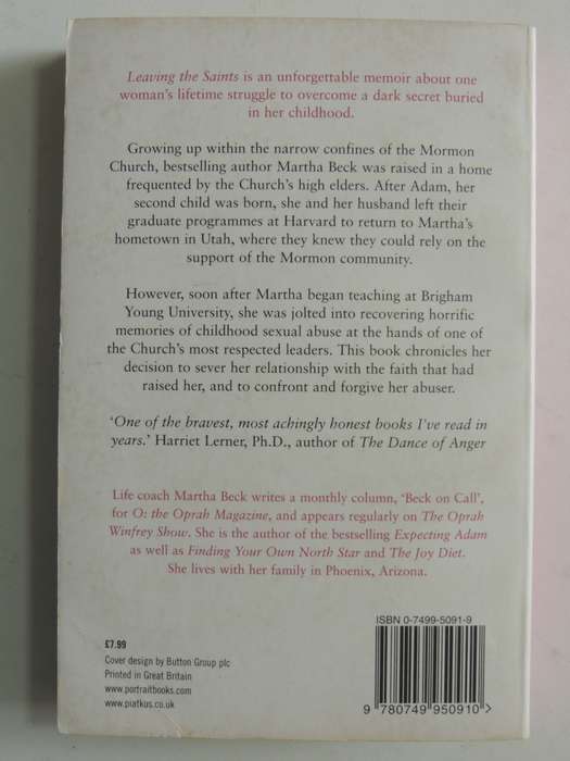 Learning The Saints - One Child`s Story Of Survival And Hope - Martha Beck