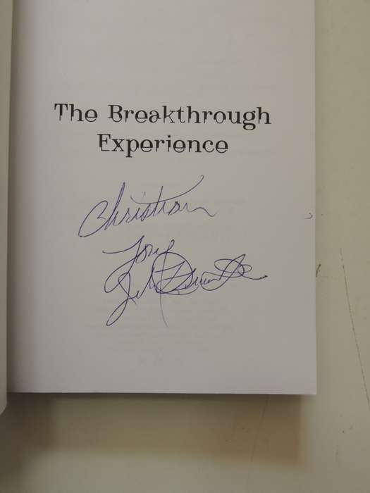 The Breakthrough Experience, Revolutionary New Approach...Personal Transformation -John Demartini Si