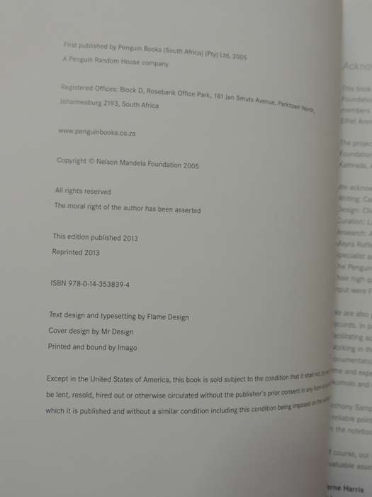 A Prisoner In The Garden - Signed By Sello Hatang Chief Executive Nelson Mandela Foundation