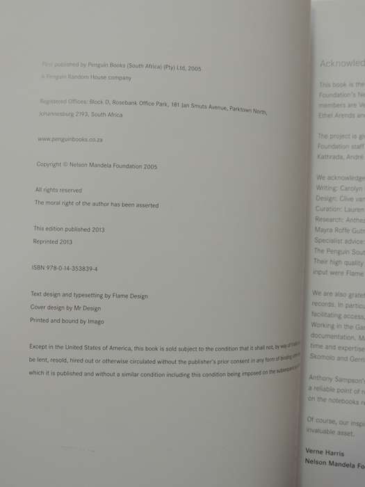A Prisoner In The Garden - Signed By Sello Hatang Chief Executive Nelson Mandela Foundation