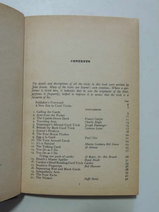 Scarne On Card TricksSCARCE  First English Edition 1953