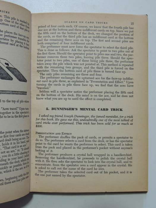 Scarne On Card TricksSCARCE  First English Edition 1953