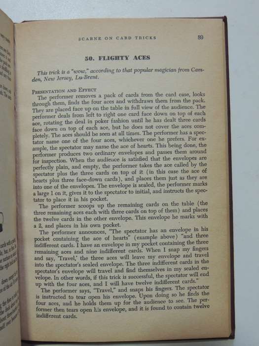 Scarne On Card TricksSCARCE  First English Edition 1953
