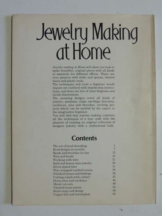 Jewelry Making At Home - Creative Designs With Metal, Wood, Beads & Clay