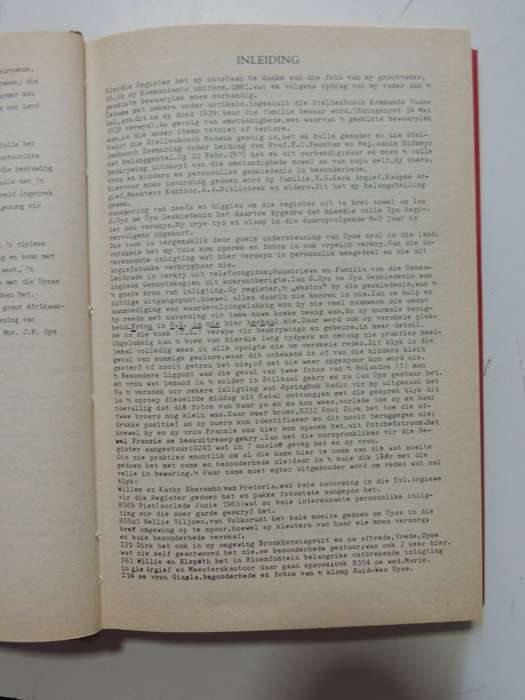 Uys Familie Register- J.R. Uys