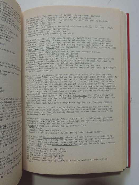 Uys Familie Register- J.R. Uys