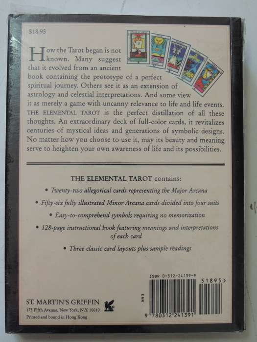 The Elemental Tarot:Use The Symbology Of Fire, Earth, Air & Water To Help Understand...Caroline Smit