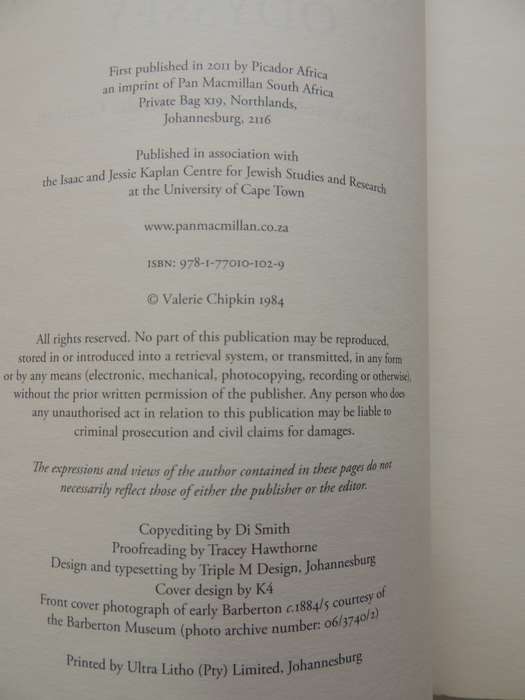 South African Odyssey - The Autobiography Of Bertha Goudvis - ed Marcia Levenson