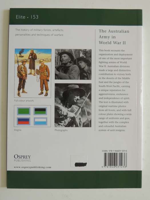 Osprey Elite Series: The Australian Army In World War II Mark Johnston