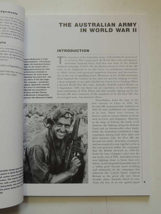 Osprey Elite Series: The Australian Army In World War II Mark Johnston