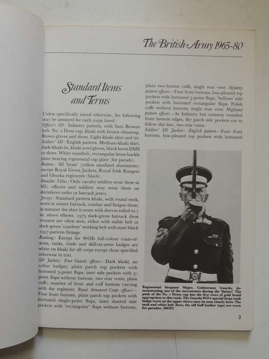 Osprey Men-At-Arms Series: The British Army 1965-80  Major D.G. Smith