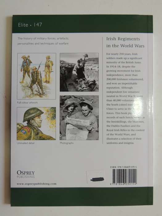 Osprey Elite Series: Irish Regiments In The World Wars David Murphy