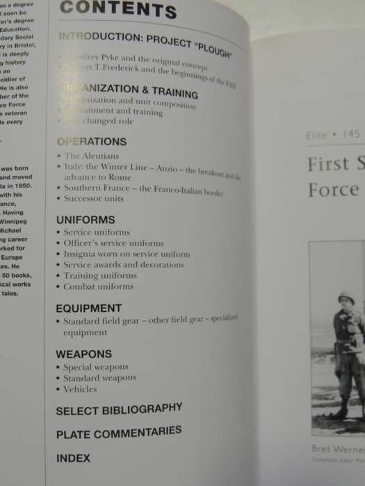 Osprey Elite Series: First Special Service Force 1942-44 Bret Werner