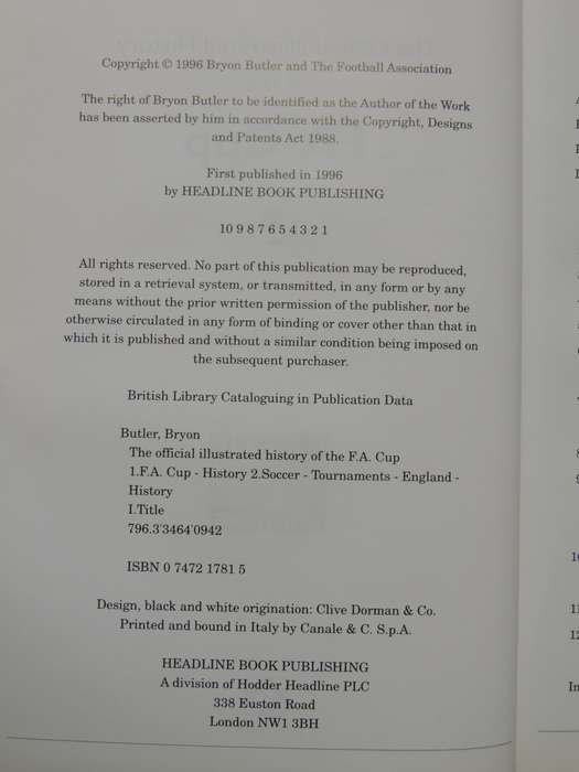The Official Illustrated History of the FA Cup - Byron Butler