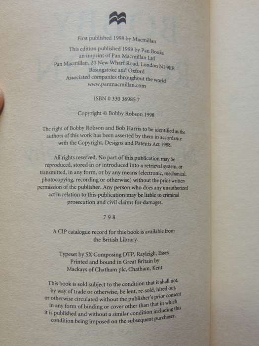 Bobby Robson An Englishman Abroad My Autobiography - Bobby Robson & Bob Harris