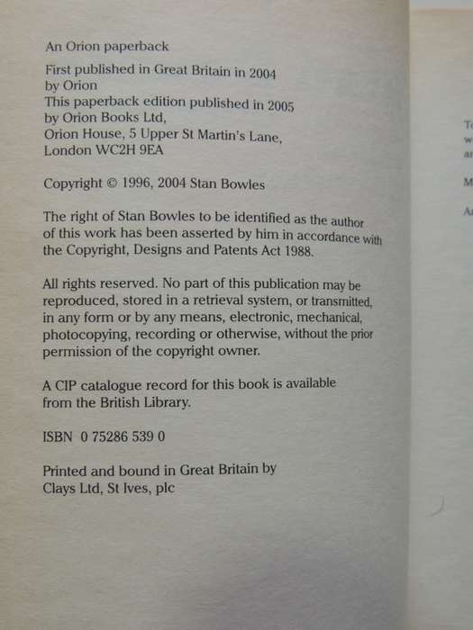 Stan Bowles  The Autobiography - Stan Bowles withRalph Allen and John Iona