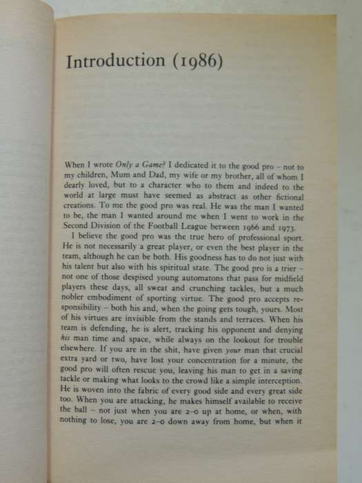 Only A Game? The Diary of a Professional Footballer - Eamon Dunphy