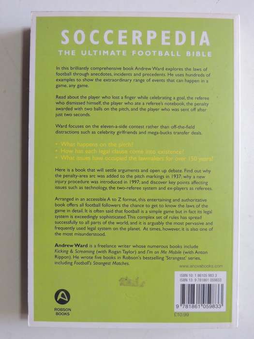 Ward`s Soccerpedia The Lore and Laws of the Beautiful Game - Andrew Ward