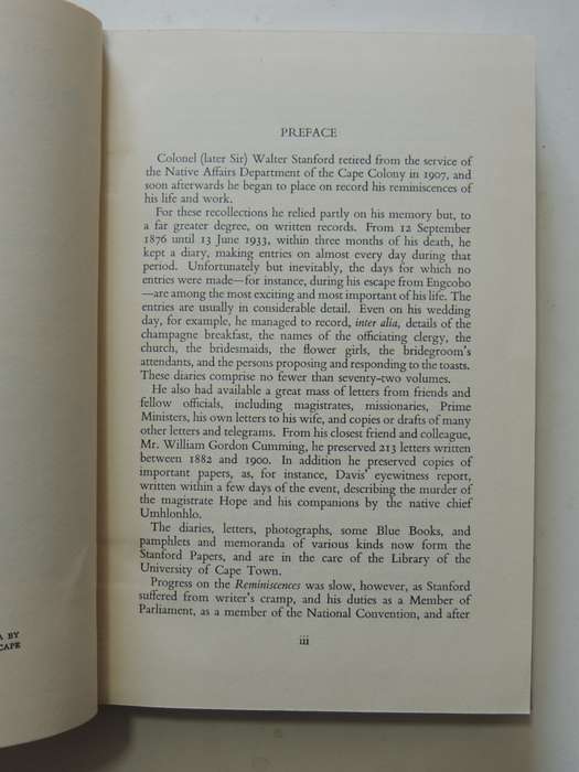 The Reminiscences Of Sir Walter Stanford - VRS I No.26 - J.W. Macquarrie