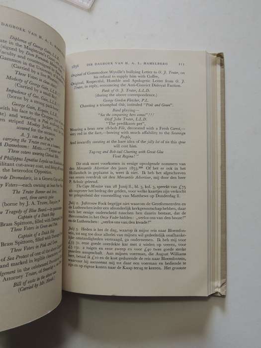 Die Dagboek Van H.A.L. Hamelberg 1855-1871 - Series I No. 33 - Dr. FJ Du T Spies