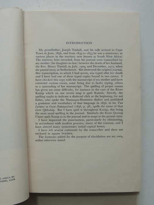 The Journal Of Joseph Tindall - VRS I No. 40- B.A. Tindall