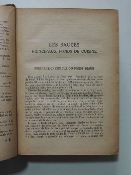 Ma Cuisine - Auguste Escoffier  (French) 1st Edition, Pub 1934