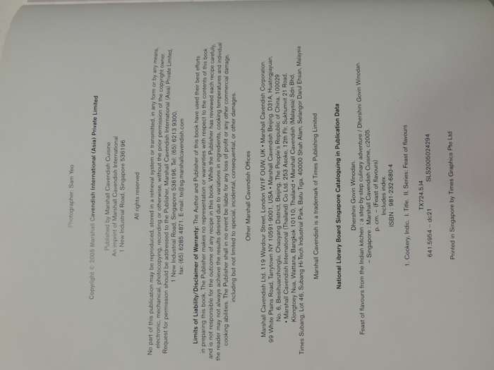 Feast Of Flavours From The Indian Kitchen, Step by Step Guide to Culinary .- Dhershini Govin Winodan