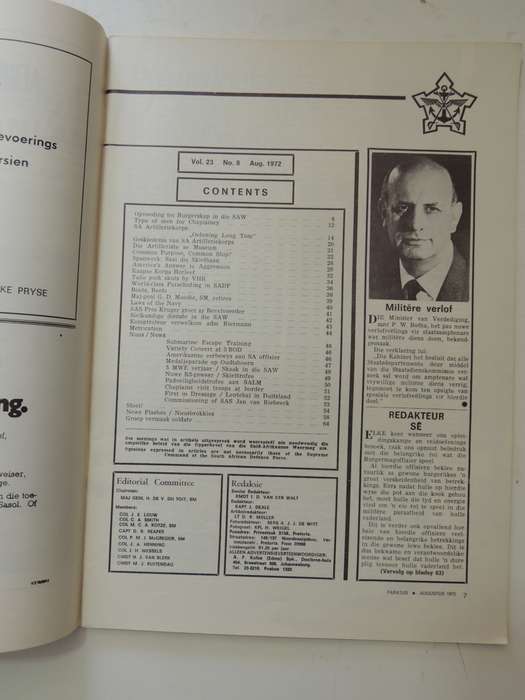 Paratus - Augustus/August 1972 Vol 23 No 8