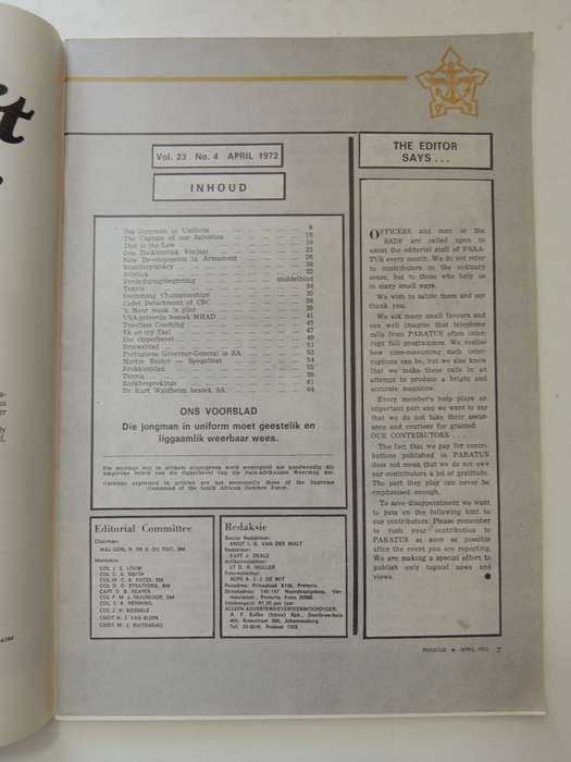 Paratus - April 1972  Vol 23 No 4
