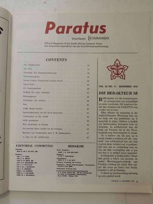 Paratus - November 1970 Vol 22 No 11