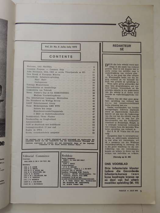 Paratus - Julie/July 1972 Vol 23 No 6