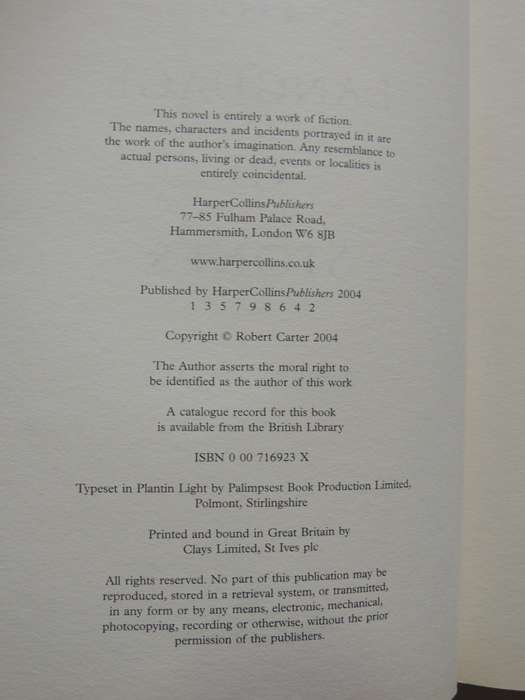 The Language of Stones - Robert Carter - FIRST EDITION