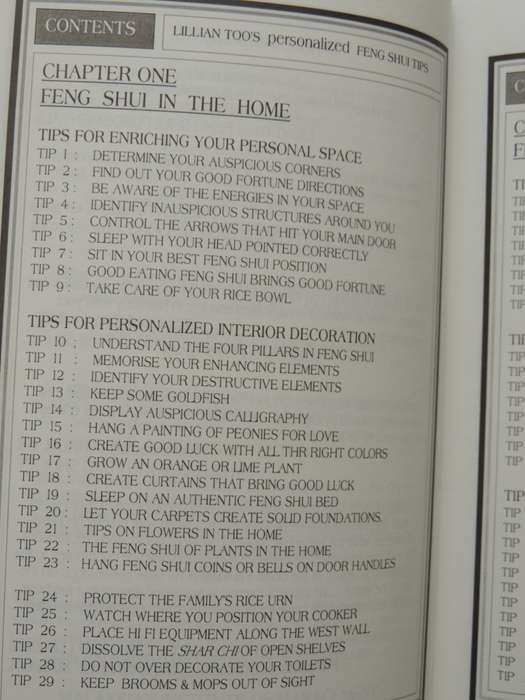 Lillian Too's Personalised Feng Shui Tips