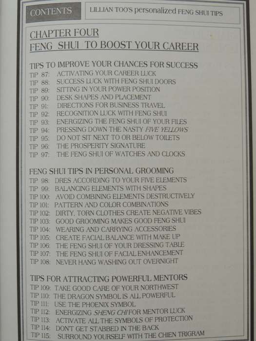 Lillian Too's Personalised Feng Shui Tips
