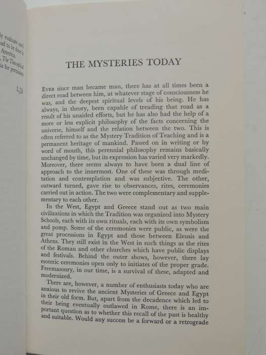 The Mysteries Today and Othe EssaysLJ Bendit