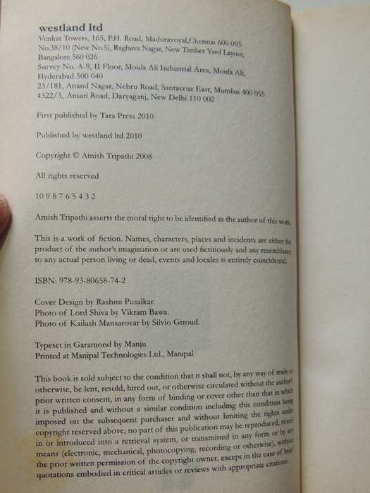 The Immortals Of Meluha - Shiva Trilogy 1 - Amish