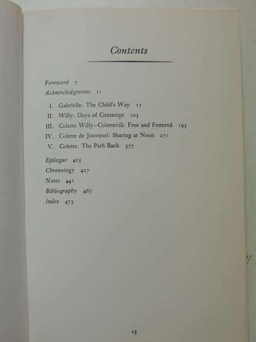 Colette : A Biography- Michele Sarde, Translated by Richard Miller
