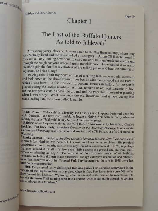 Hidalgo & Other Stories, The Complete Works of Frank T Hopkins, & Comprehensive Study- Frank Hopkins