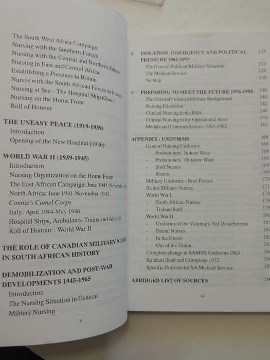 Military Nursing In South Africa, 1914-1994  Col. Dennis O. Stratford & Col. Hazel M. Collins