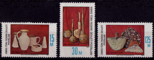 CYPRUS TURKISH, 1977. Arts and crafts. Full set