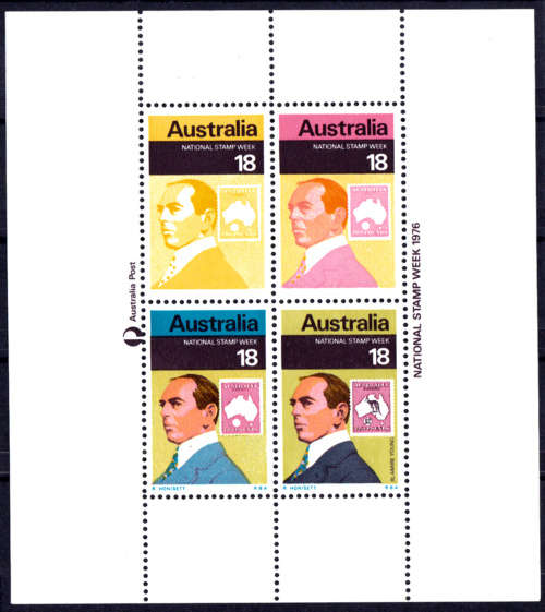AUSTRALIA, 1976. Stamps week. Mini sheet